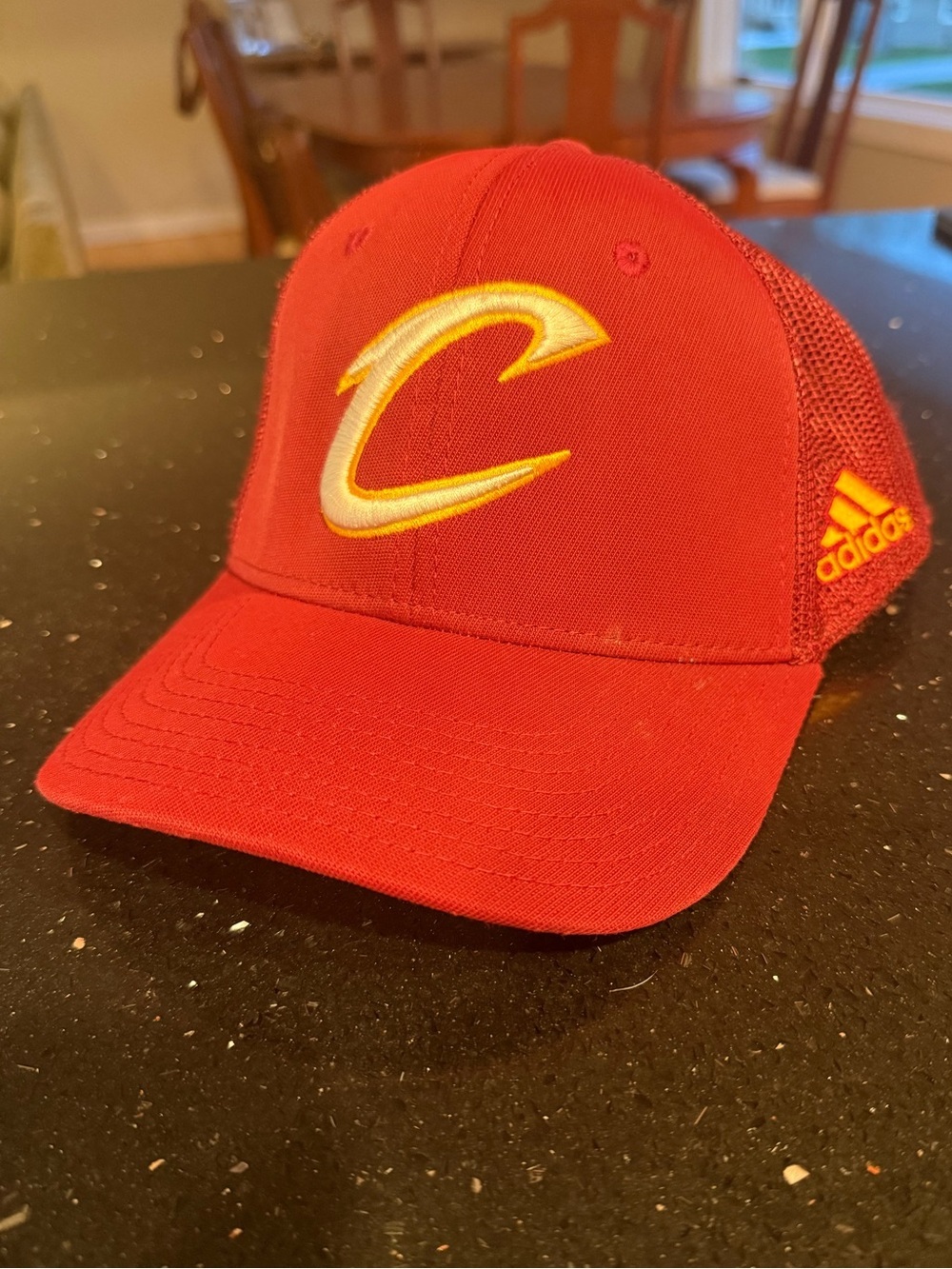 Adidas Cleveland Cavaliers Red Adidas Mesh Back Hat